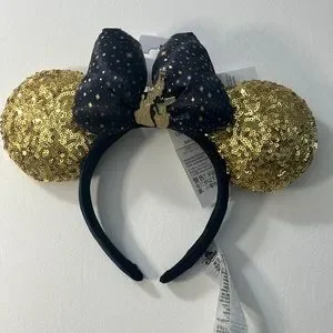 LIMITED EDITION DISNEY GOLD PARIS ANNIVERSARY EARS Disney | Accessories | Disneyland Paris 25th Anniversary  main image 3